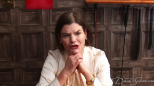 The magistrate gives you a scolding for your bad behaviour