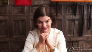The magistrate sits behind her desk and explains your upcoming punishment